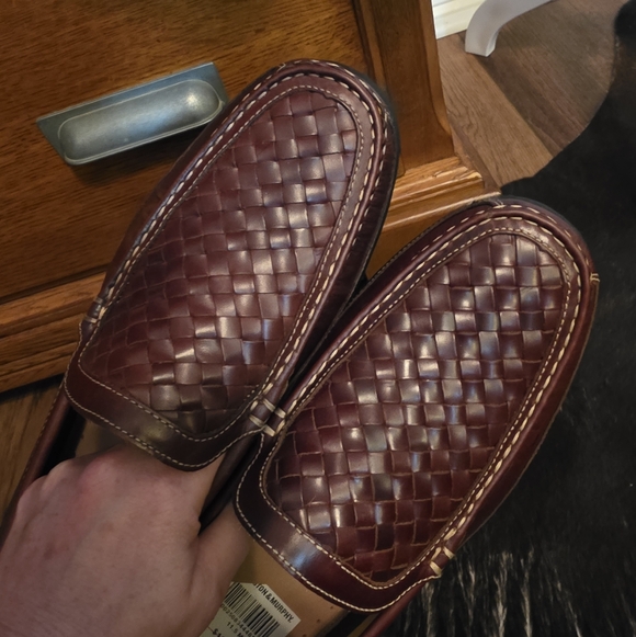 Johnston & Murphy Woven Leather Loafers NWT, Men's 11.5 - Picture 7 of 10